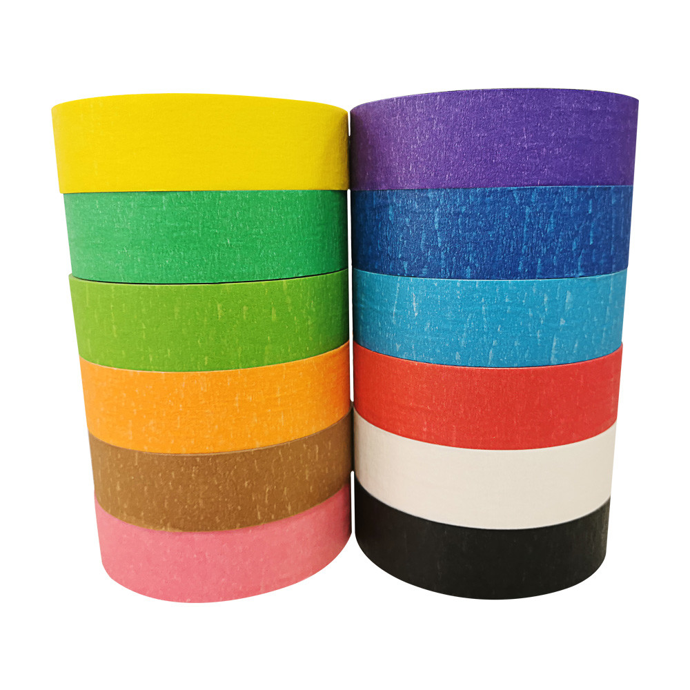 Resist 80 Degree Multi Colored Packing Tape High Adhesion Easy Tear Indoor Usage