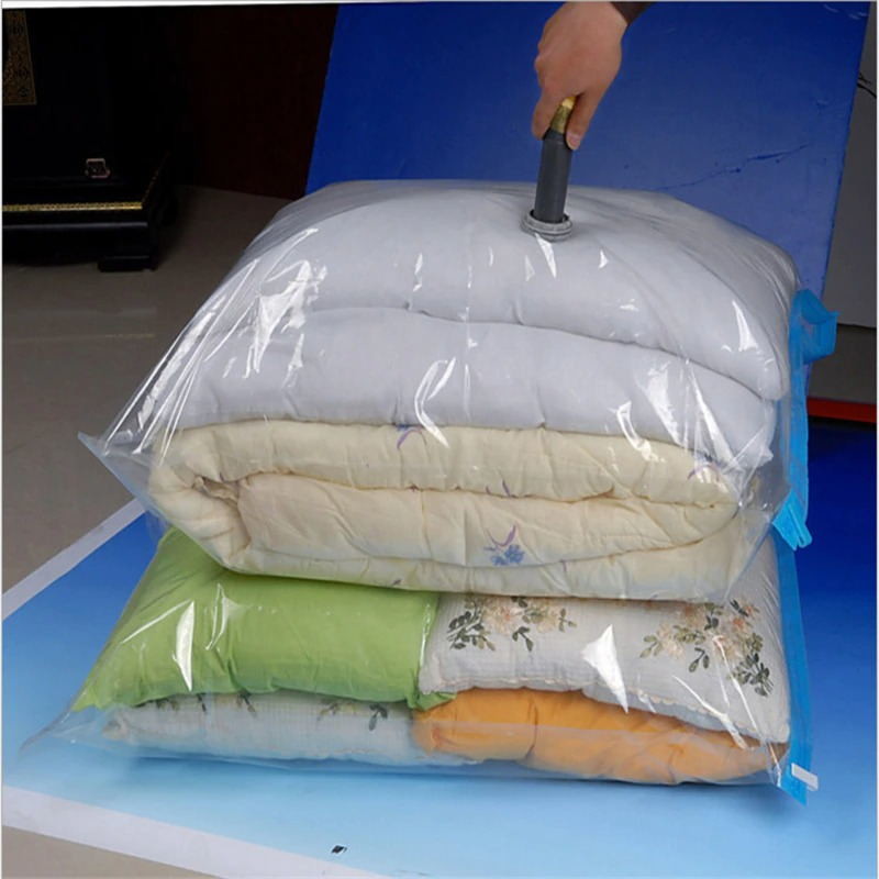 0.07mm 70mic Travel Vacuum Sealer Bags For Clothes / Blankets