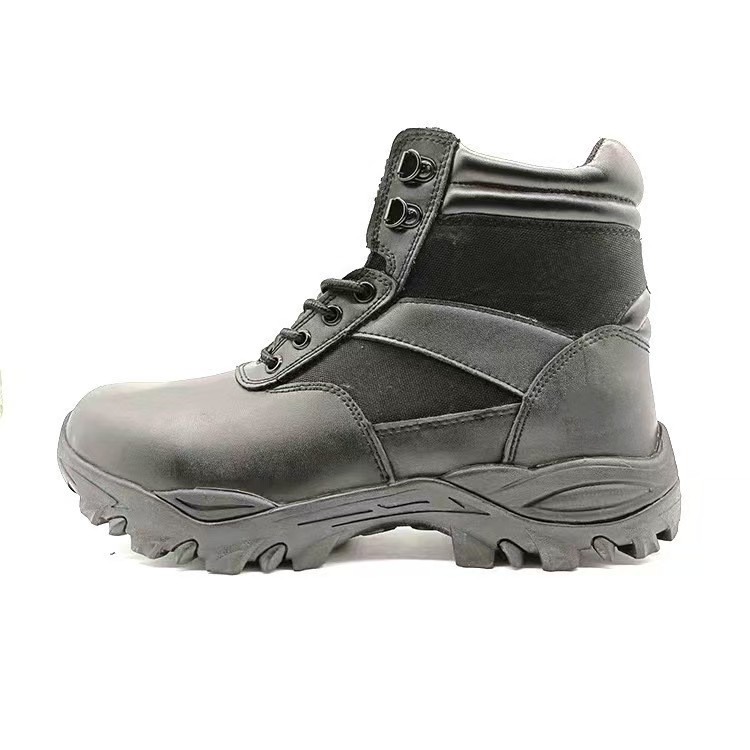 Men Black Full Grain Desert Boots Versatile Training Work and Hiking Footwear
