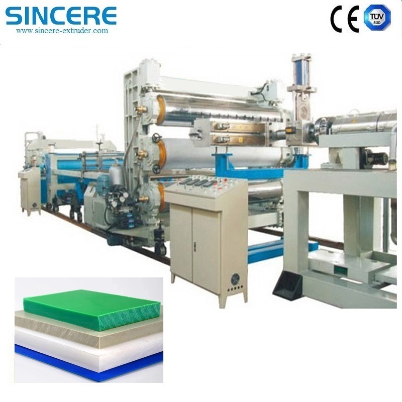 500mm Plastic PP PE PVC Sheet Production Line Thick Plate Chopping Board extruder
