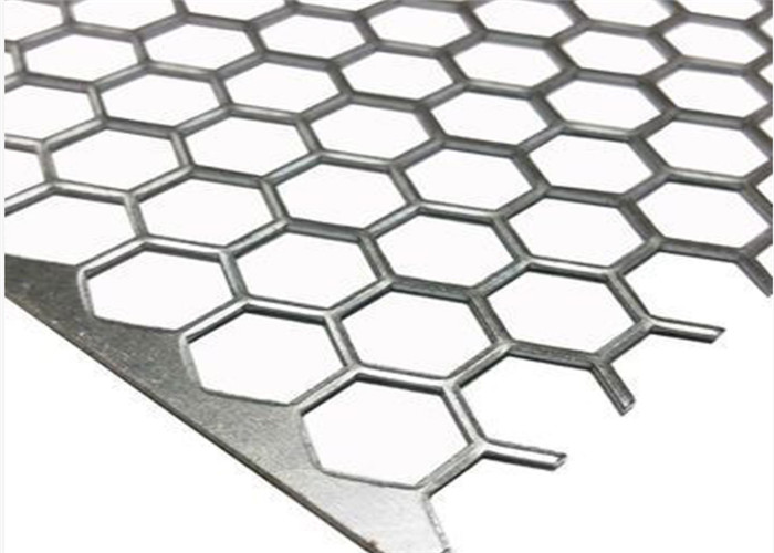 25mm Hexagonal 1m Galvanized Decorative Panels Perforated Metal Screen Sheet