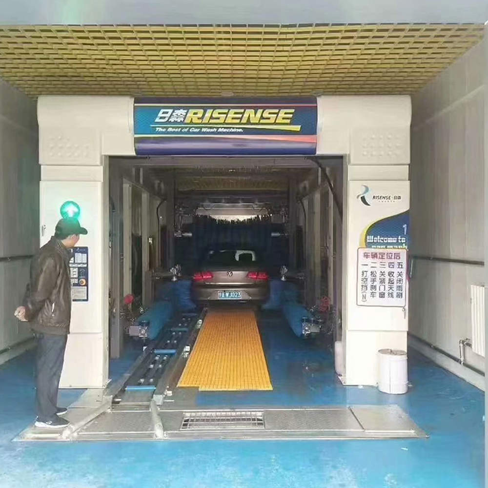 CC-690 Full Automatic Tunnel Car Wash Equipment With Air Drying Brush