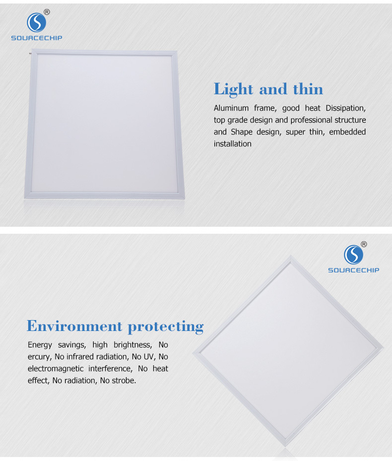 Good quality indoor 40w ultra thin led panel light 600x600