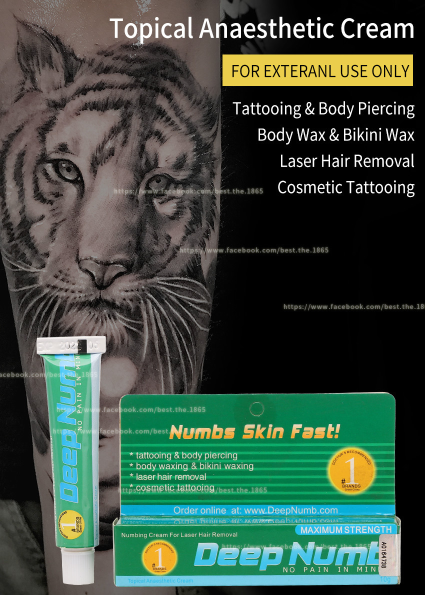 TKTX Deep Numb Anesthetic Lidocaine Tattoo Cream 10g Stop Pain Apply 20 Mins Effect Lasting For 3 Hours
