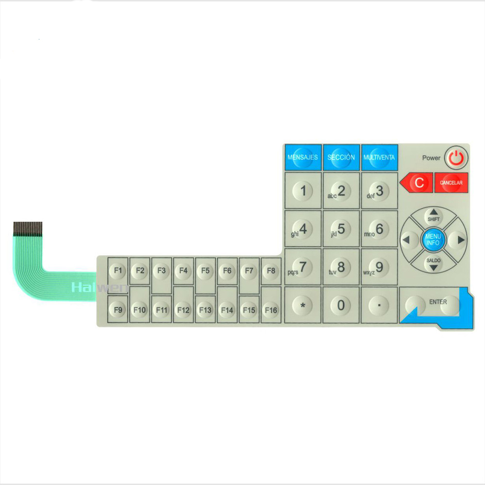 OEM FPC Membrane Switch Water Resistance Computer Keyboard Membrane Switch