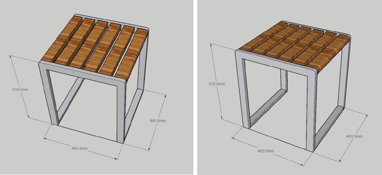 OHSAS18001 23.43 Inch Solid Wood Dinning Table Set
