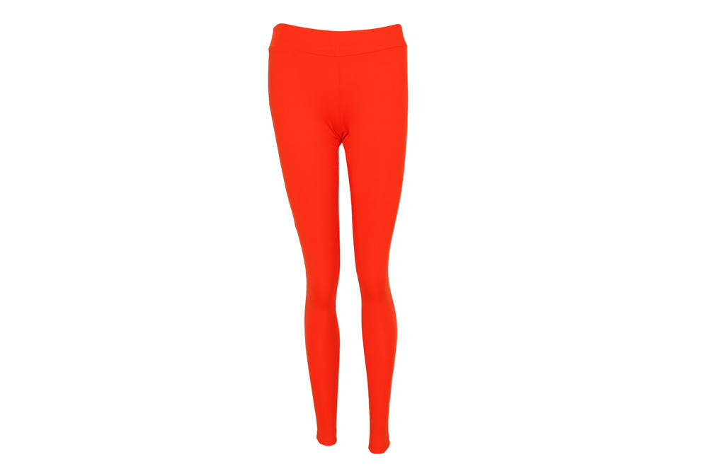 88% polyester 12% spandex Elastic Waist ladies sports trousers 8 Colors