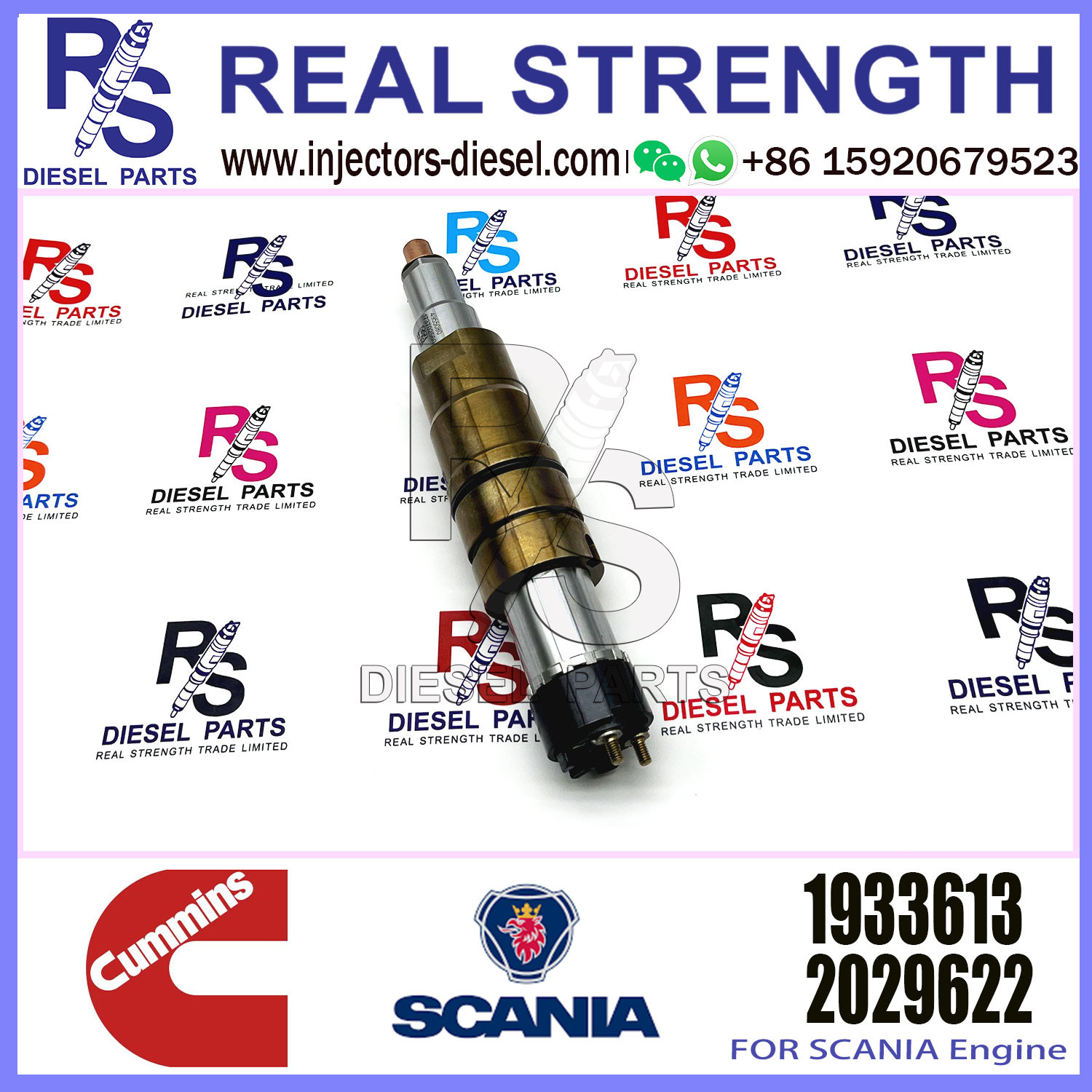 Diesel Common rail fuel injector 1948565 1933613 2029622 2030519 for SCANIA Excavator