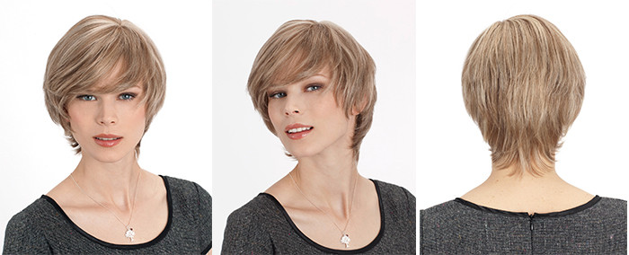 27T613 Highlight Color Short Synthetic Hair Wigs / Fashion Natural Look Hair Wigs