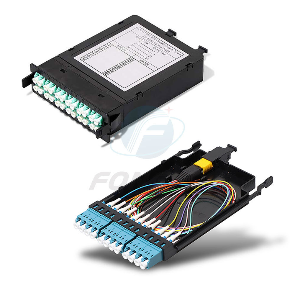 Single Mode 12 Fiber Optical MPO To LC FC SC ST Connector