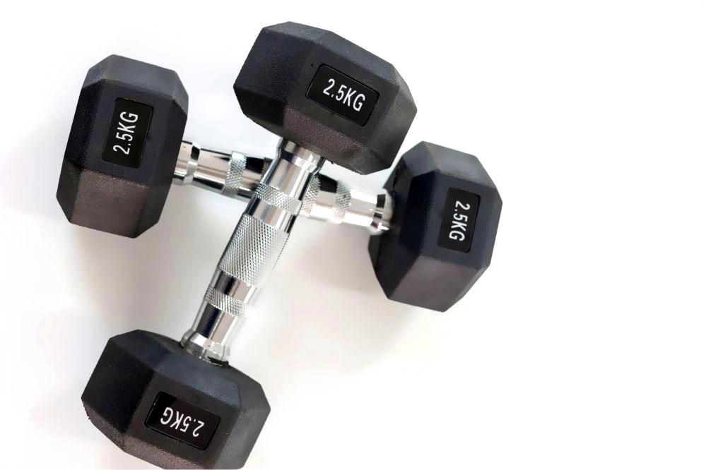 Cast Iron Hex Dumbbells Adjustable Home Gym Fitness Equipment Steel Free Weights