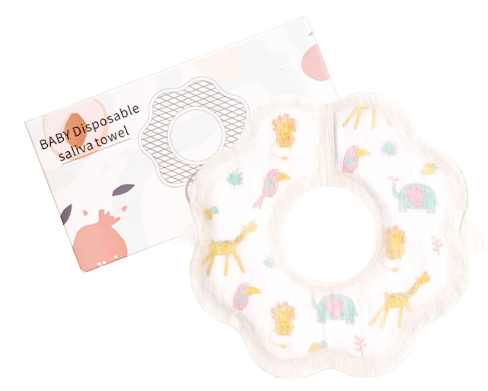 Waterproof Disposable Dribble Bibs Feeding Eco Friendly Dribble Proof Bibs