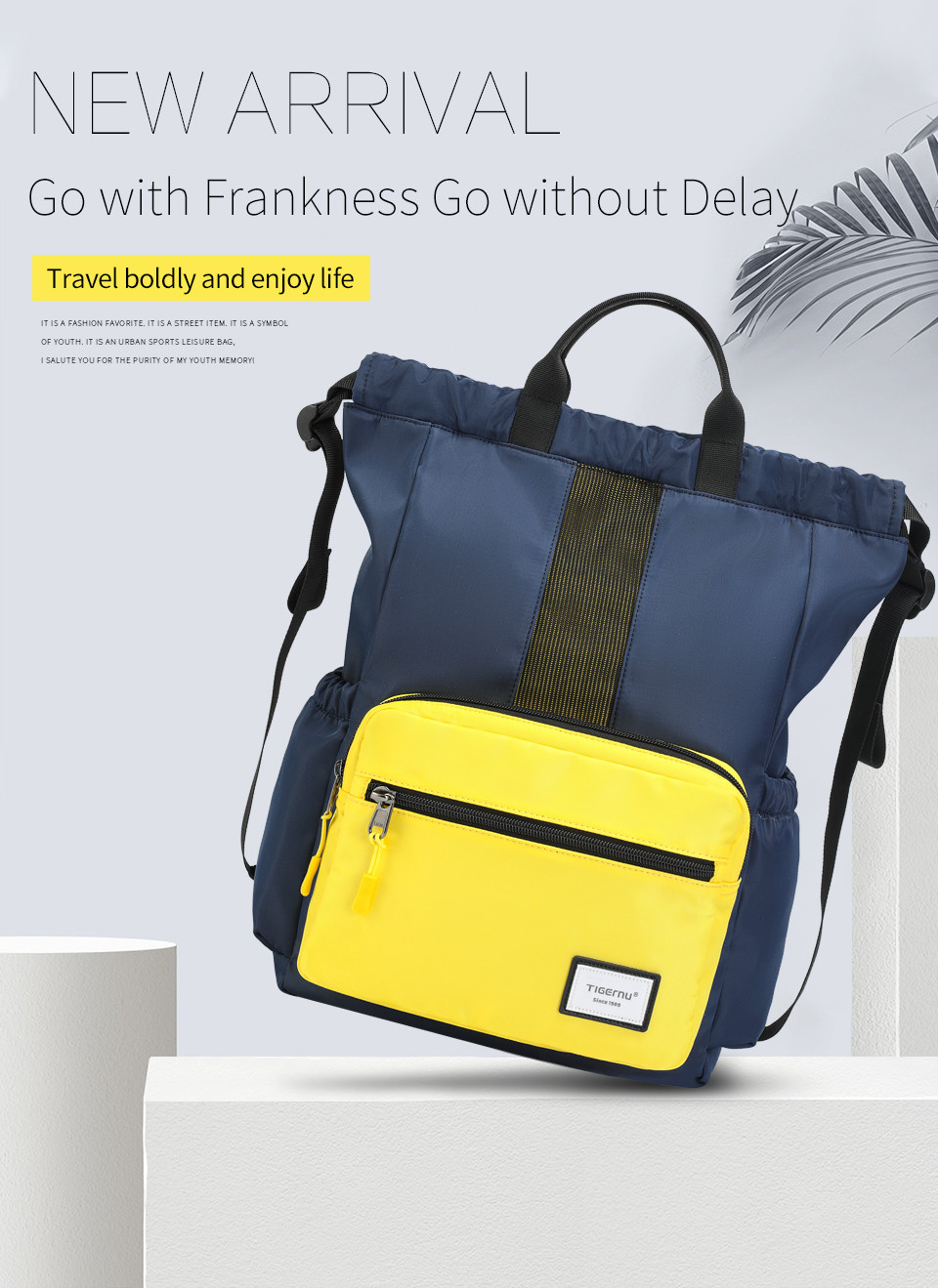 Eco Friendly Business Travel Backpacks Casual Outdoor Soft Multi Functional