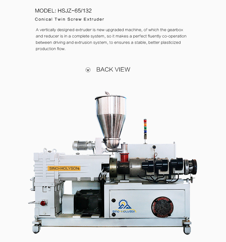 38CrMoALA Conical Double Screw Extruder 380V 50HZ 3Phase