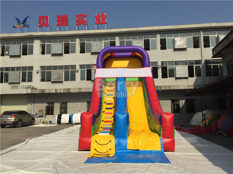 Rainbow Commercail Inflatable Slide For Kids With Full Printing