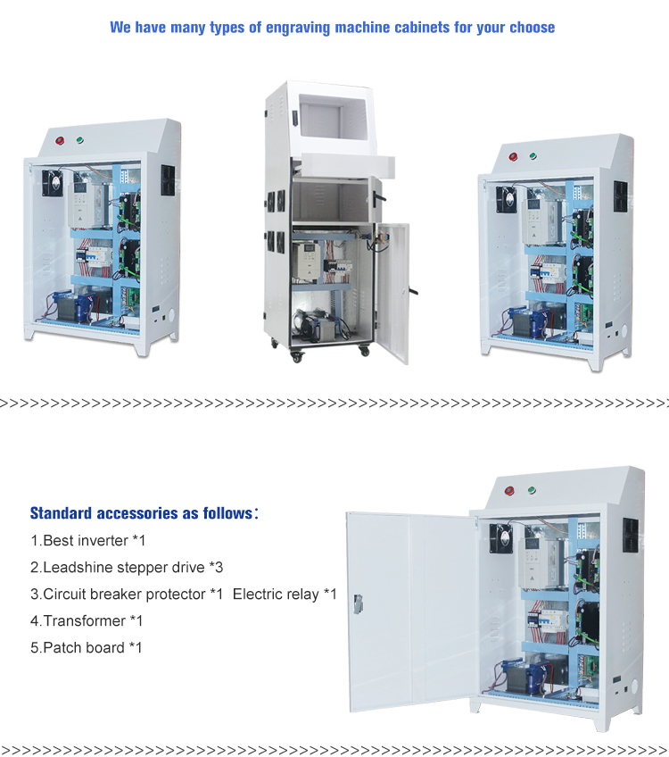 Long Service Life 10 KG Weight 3 Axis Small Engraving Machine Assembly Control Cabinet