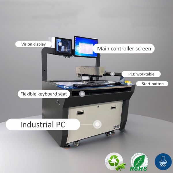 Offline Single-Head Selective Wave Soldering Machine Industrial PC Control 200B
