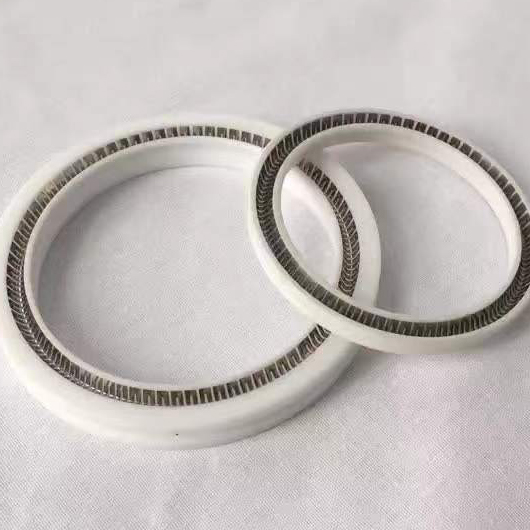 High Temperature Resistance PTFE/UHMWPE/PEEK Spring Energized Hydraulic Oil Seal Ring