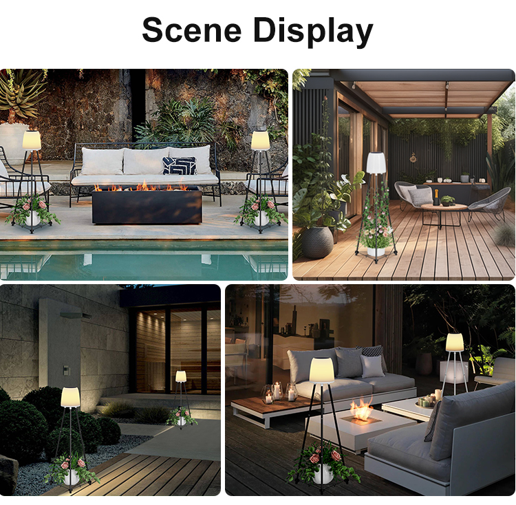 IP54 Decorative Outdoor Solar Patio Floor Light 3500K Deck Yard Garden Porch