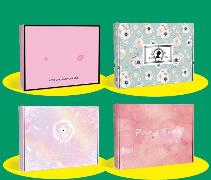OEM ODM Unicorn Print Corrugated Paper Carton Recycled Colorful Jewelry Box