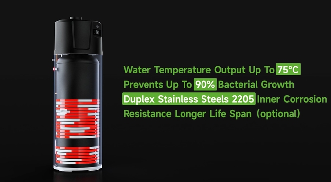 250L R290 Eco-friendly Heat Pump Water Heater For Continuous Hot Water Supply Lowering Operating Costs