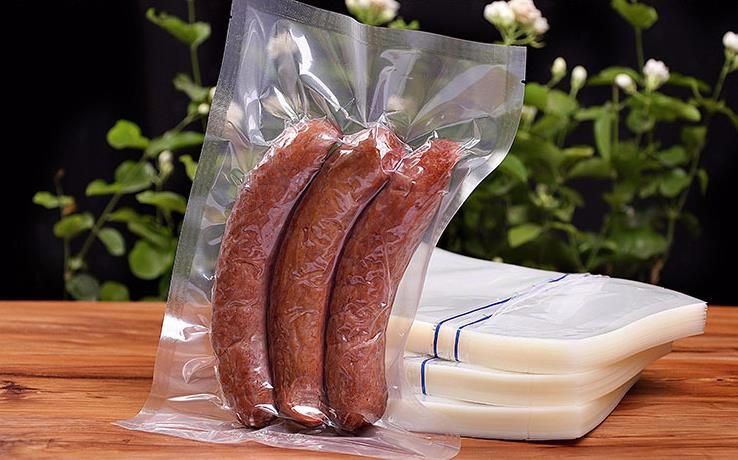 Disposable Embossed Vacuum Bag For Food / Seafood / Frozen Food Storage
