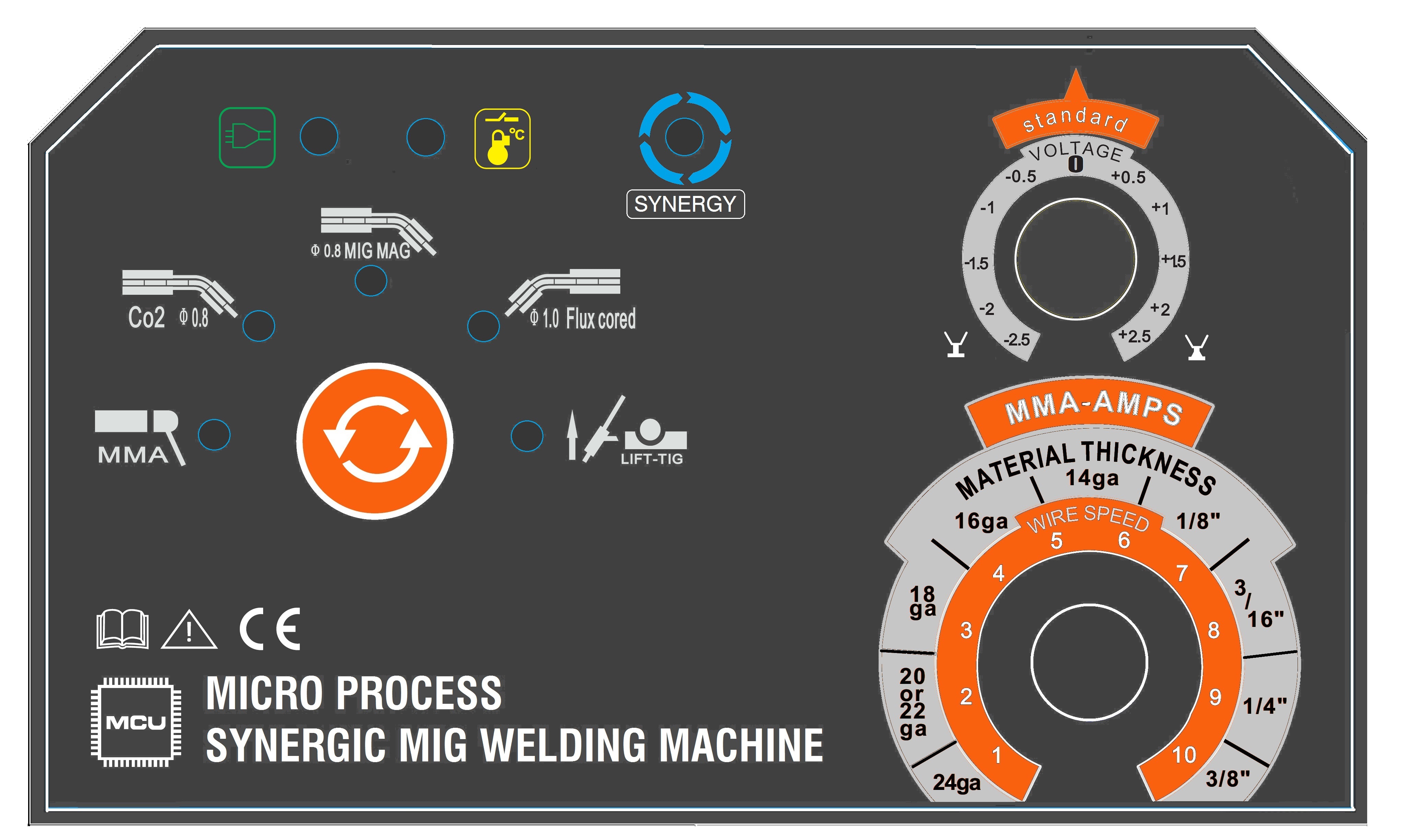 1 Year Warranty Synergic MIG Welder 230V 110V Arc Mig Welding Machine