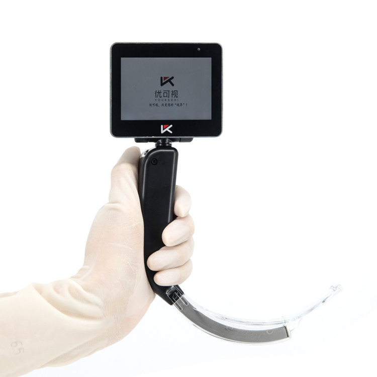 ODM OEM Hospital Surgical Instruments 3 Inch Screen Rigid Video Laryngoscope Set