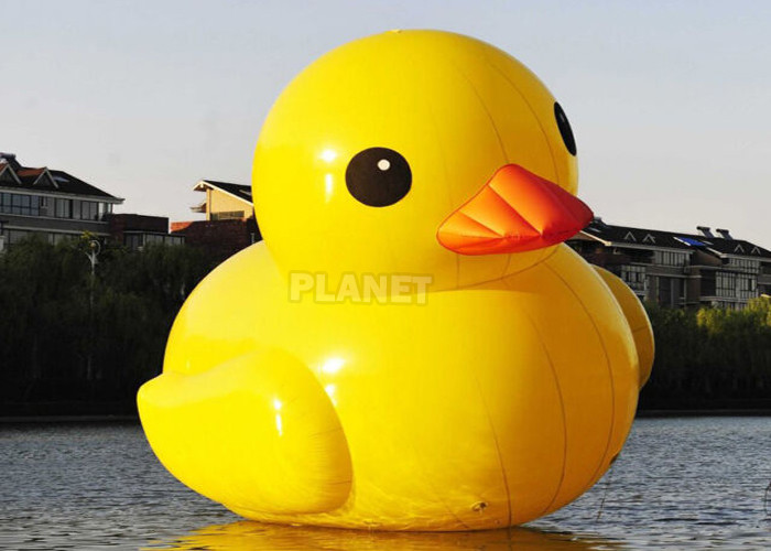 PVC 3m 4m 5m 6m Giant Advertising Water Floating Inflatable Rubber Yellow Duck On Water