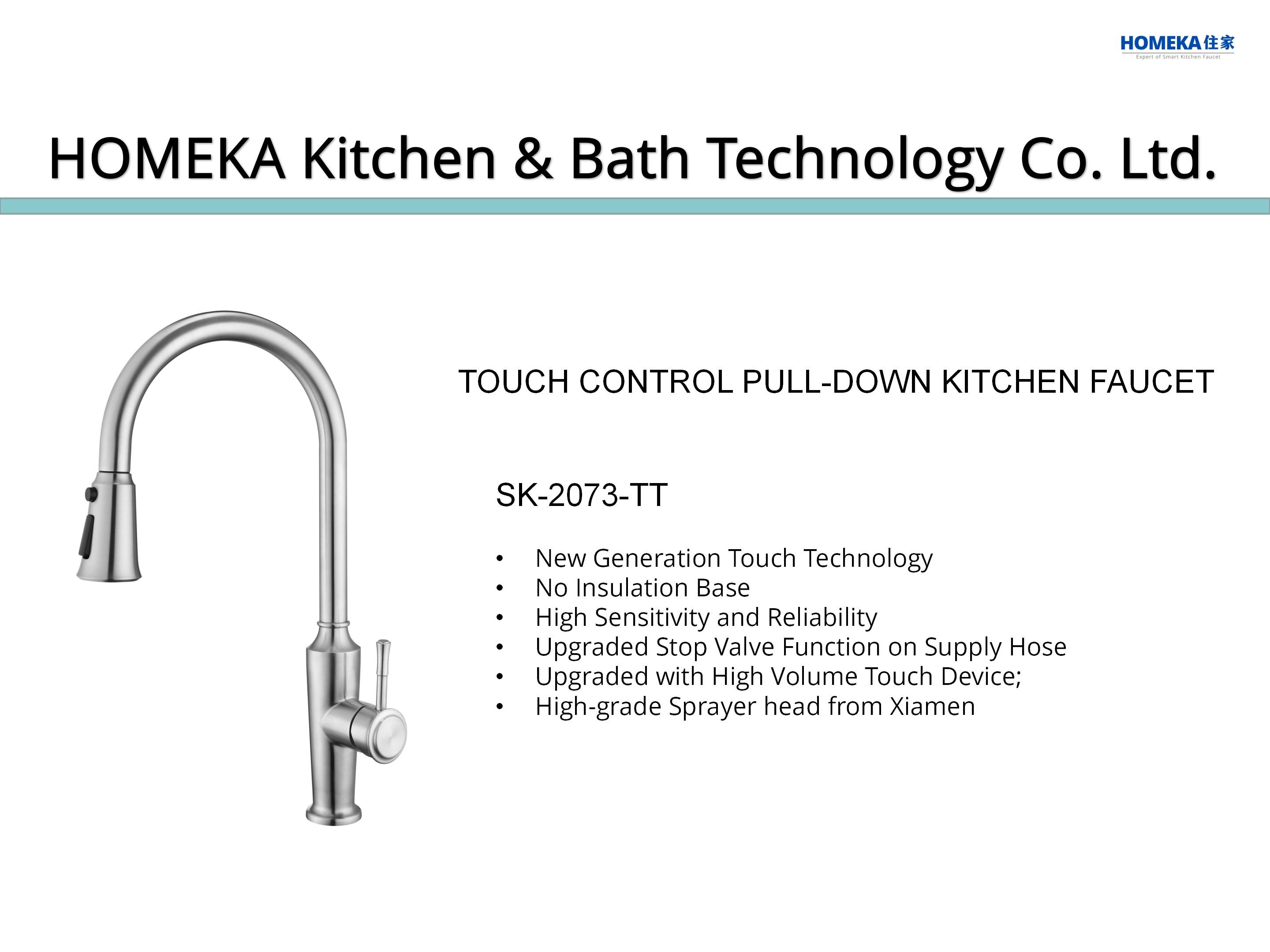 High Arch PEX Hose Touch Free Kitchen Faucet OEM Moveable Sink Tap