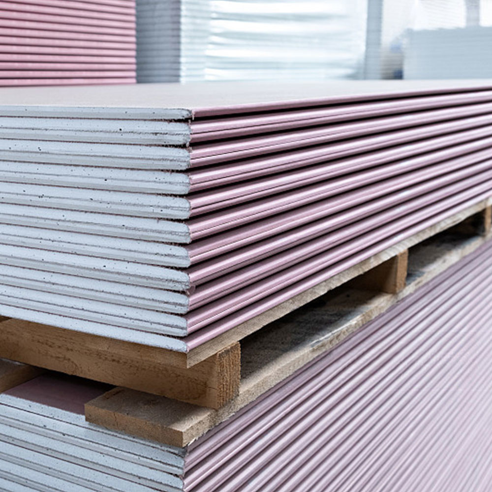 Indoor 9.5 Mm Gypsum Board , Fireproof Gypsum Wallboard 1220mm X 2440mm