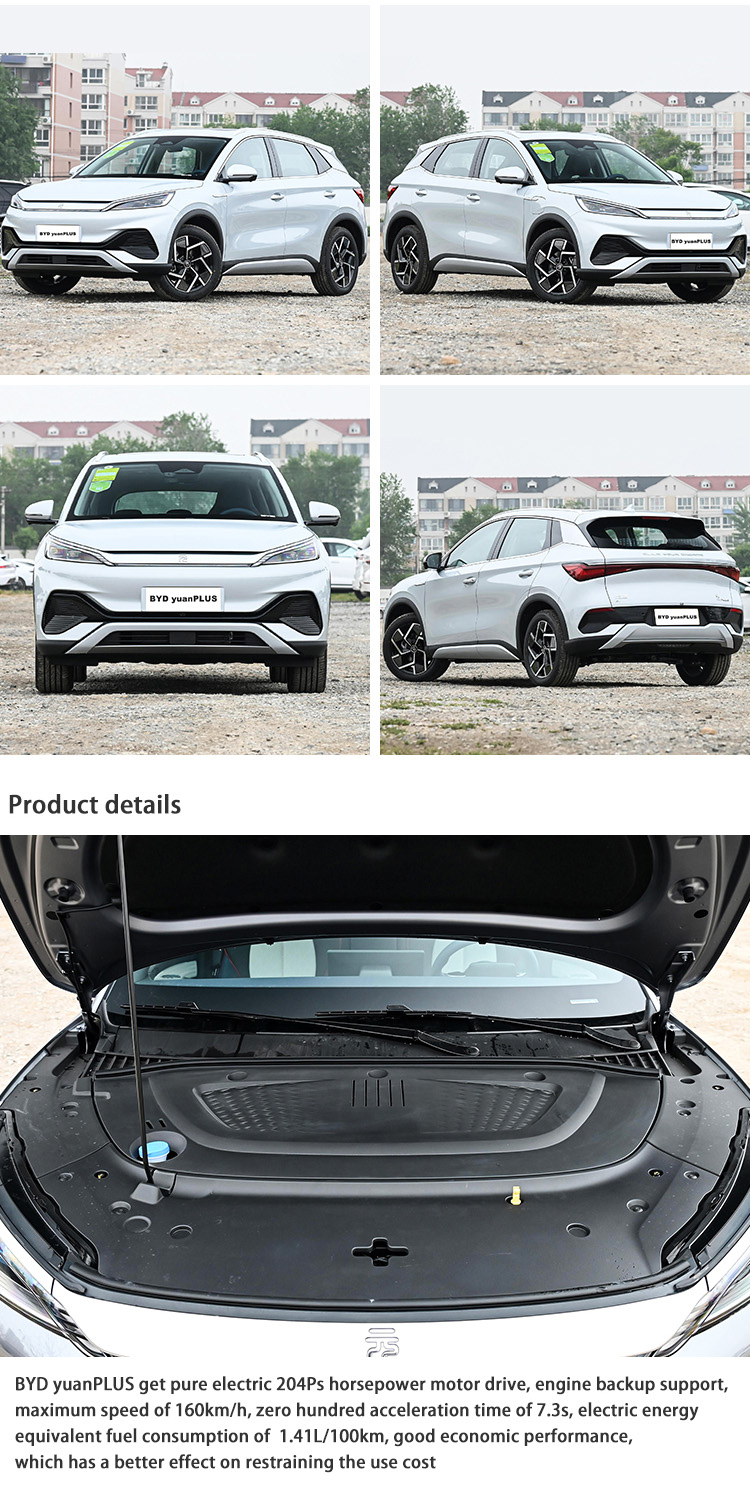 EV BYD Second Hand Car Vehicles 510km Electric SUV BYD Yuan Plus Flagship