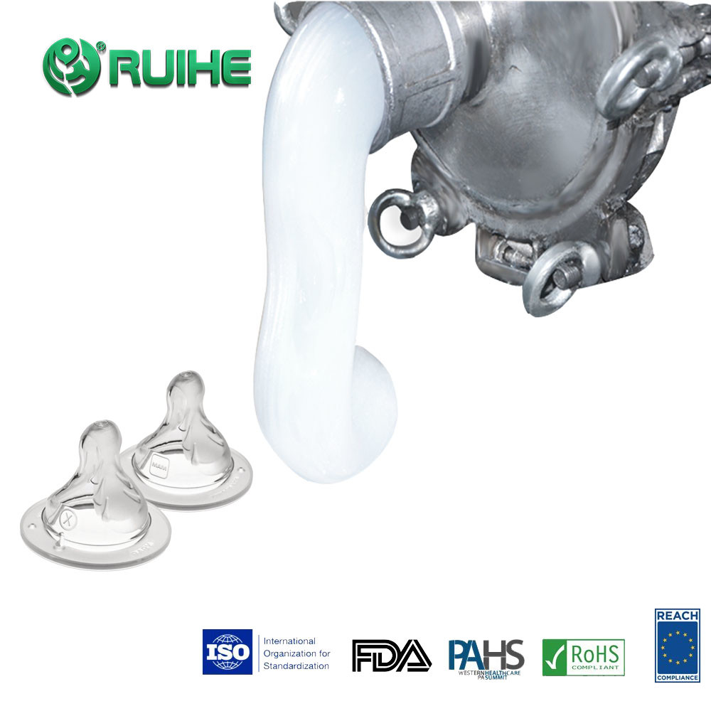 3.5 MPa Food Grade Rubberized Silicone High Temperature Resistance -60℃~200℃ And 400-500% Elongation