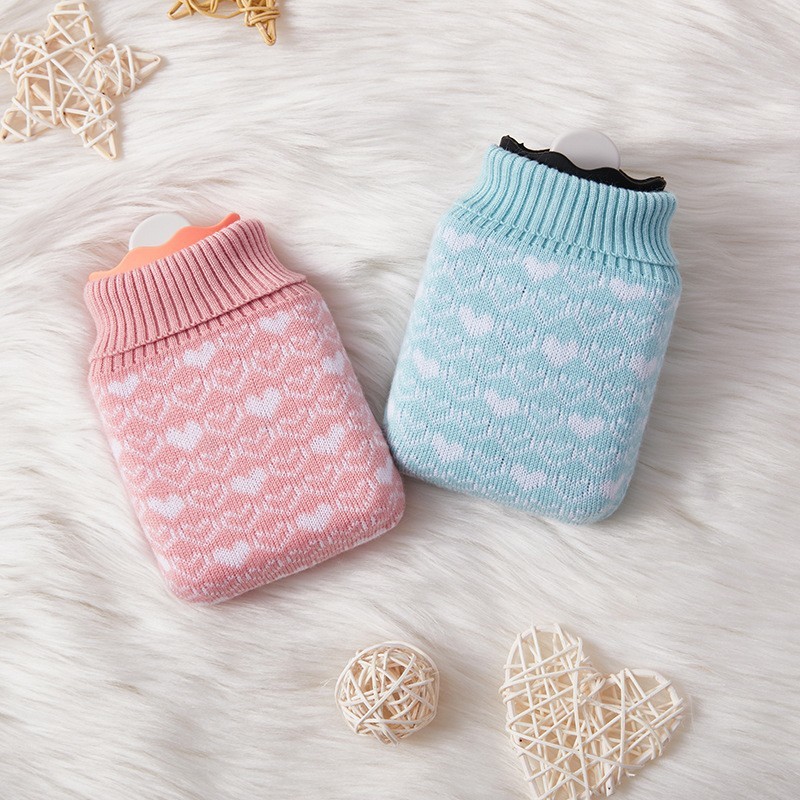 Classic Red 2 Liter Hot And Cold Water Bottle , Hot Water Bottle For Cramps With Anti Leak Design