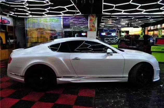 ODM White Bentley Continental Gt Body Kit WD Style Car Skirt Spoiler Body Kit