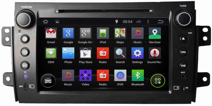 Ouchuangbo Auto Stereo DVD Multimedia Kit for Suzuki SX4 2006-2012 Android 4.4 GPS Nav Radio Player OCB-8072D