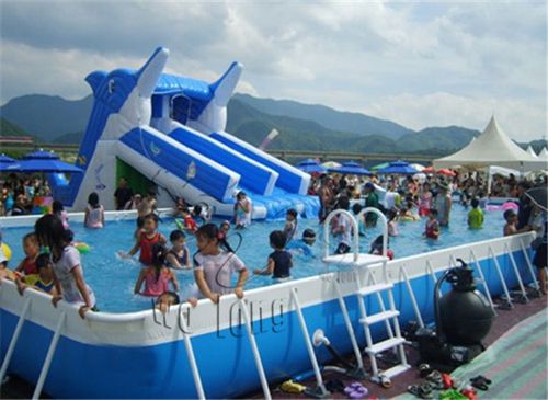 good quality inflatable pool slide for summer