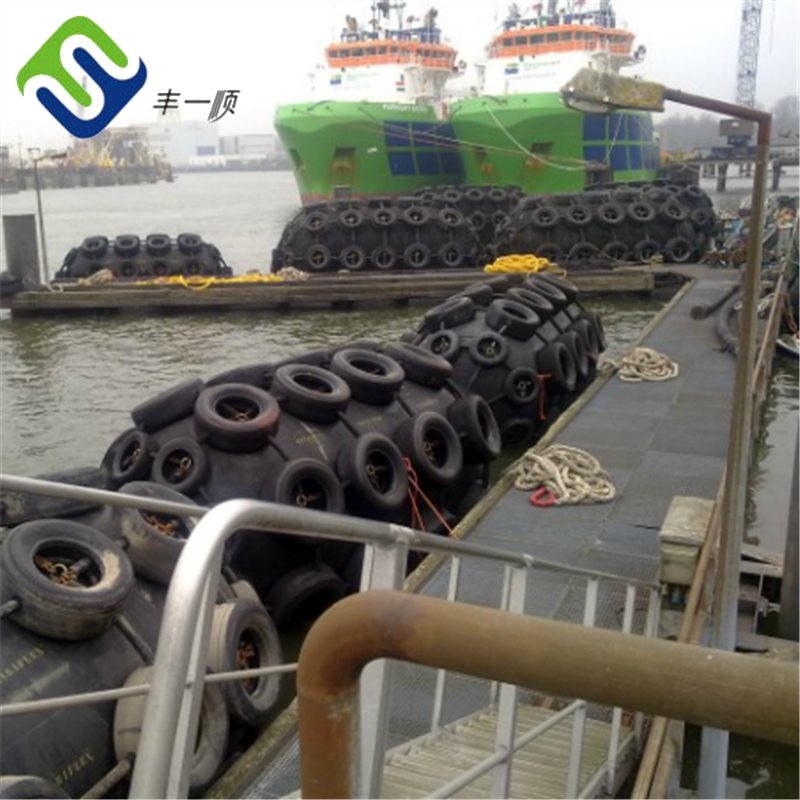 Black Natural Rubber Pneumatic Rubber Fender With Pressure Of 50 Or 80 Kpa