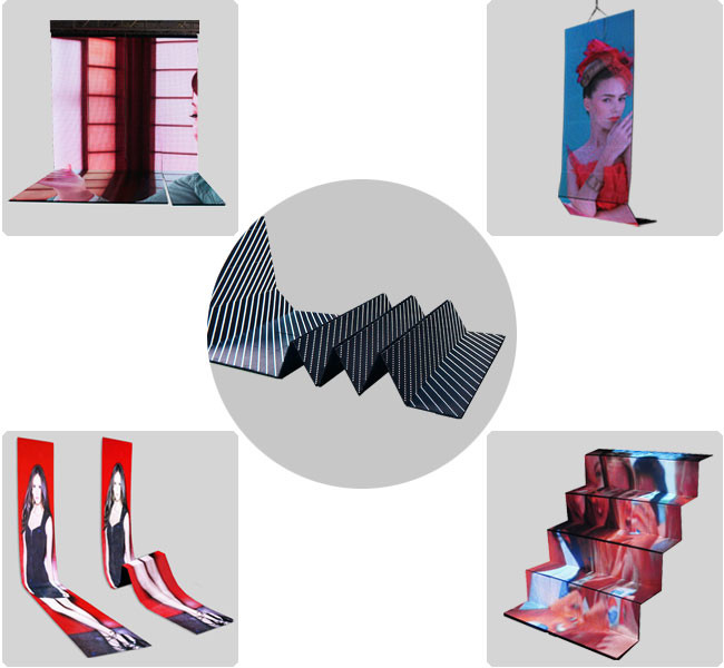 IP54 Outdoor Billboard LED Display Flexible Video Wall Screens 10000Hrs Life time