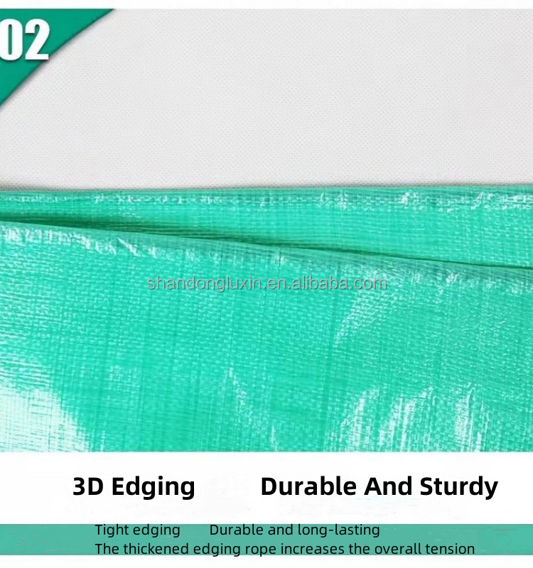 Green Dustproof Tent PE Tarpaulin With High Surface Hardness And Moisture Proof