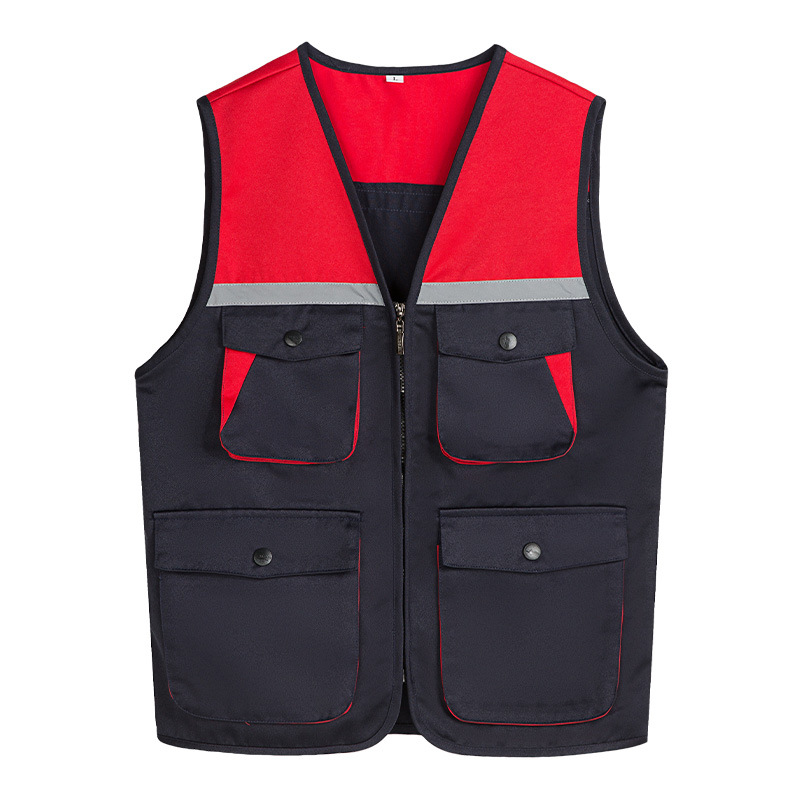 Reflective Safety Vest Customizable for Construction Work Uniform Worker Uniform Vest