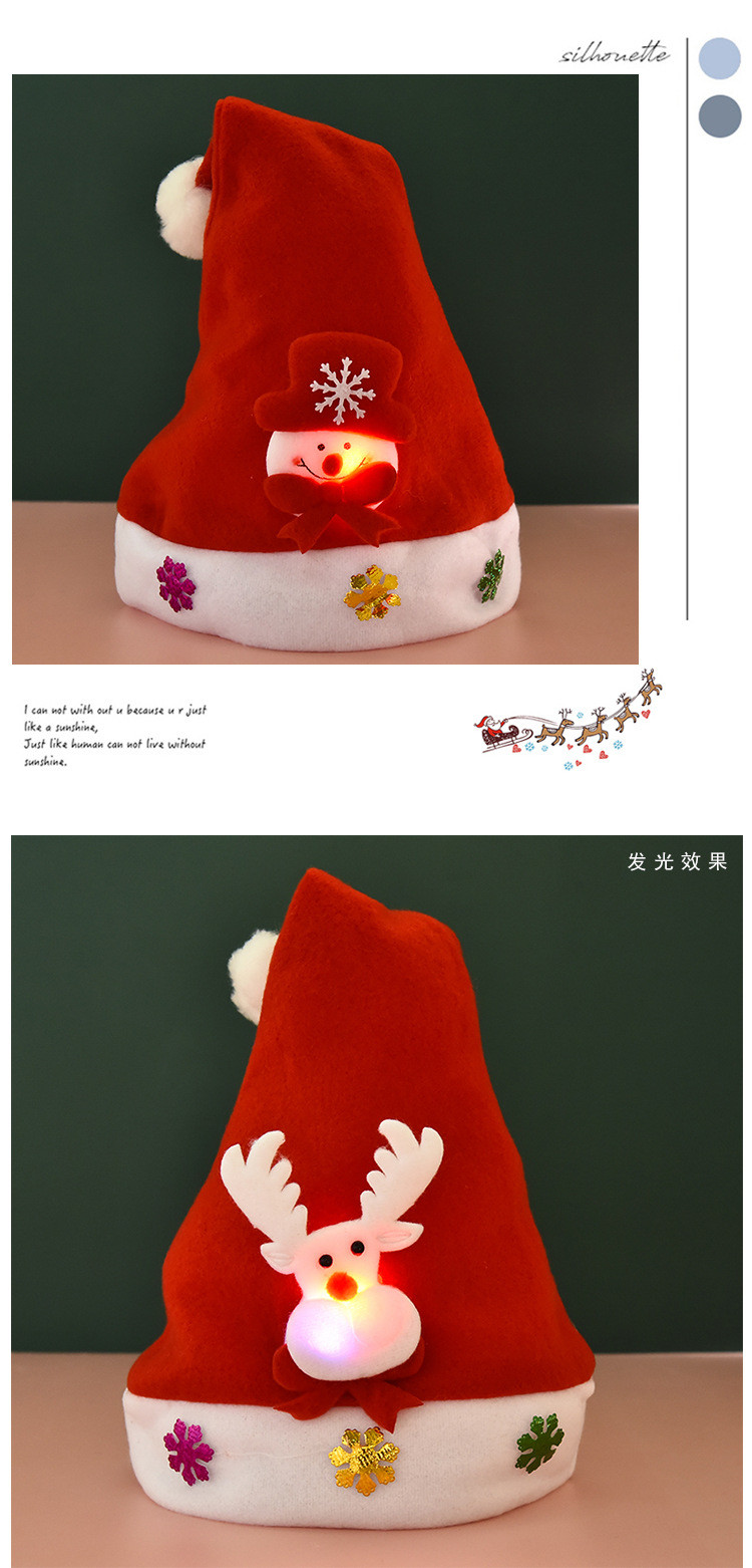 Santa Claus Christmas Hat Red Xmas Decoration For Fancy Dress Up Unisex Costume