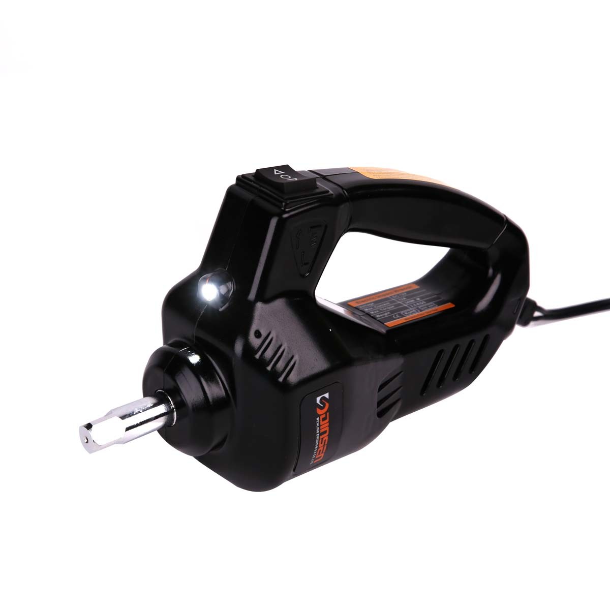 12V Corded Impact Wrench For Lug Nuts Rocker Switch With LED light black