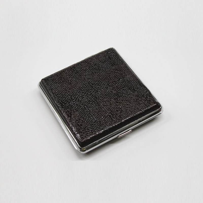 Personalized Brown Leather Cigarette Case Pouch Holder Shockproof Dustproof