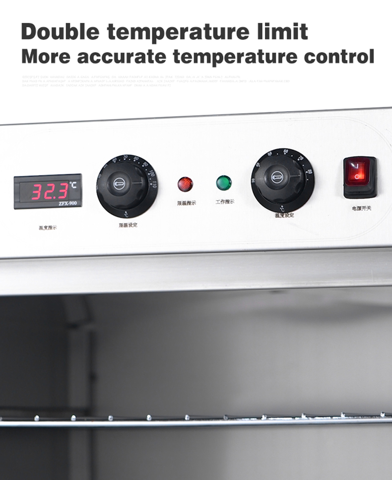 Convenient and Versatile Kitchen Tools Mobile Food Warmer Carts with 2620W Power