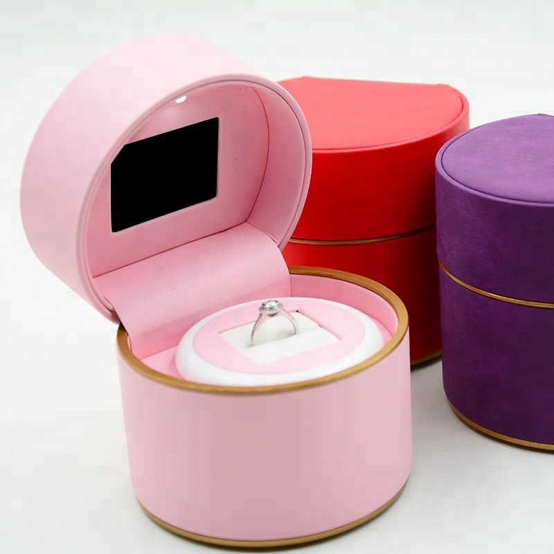 Gift Leather Travel Jewellery Box , Large Ring Display Box Multi Function