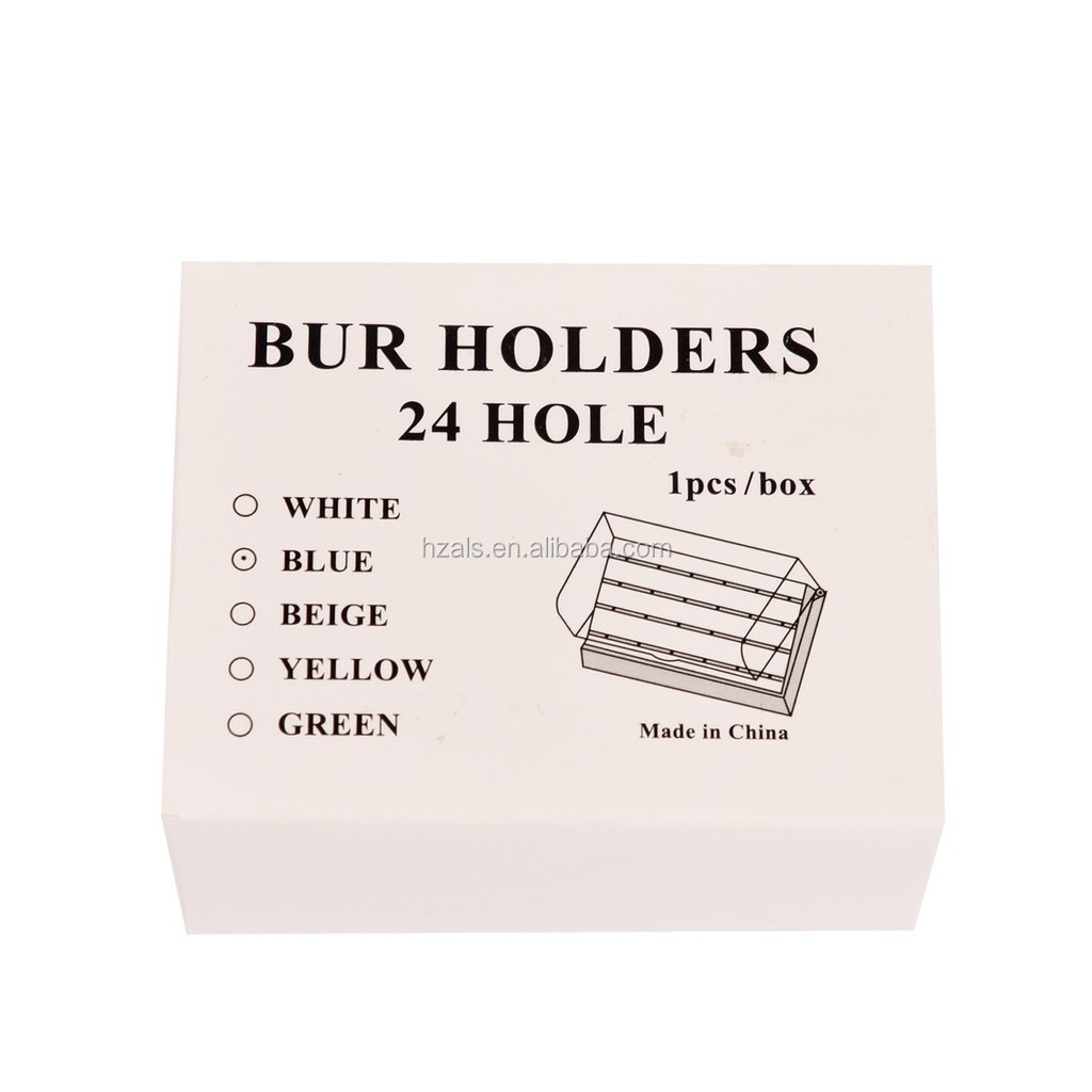 Round Manual Dental Orthodontic Accessory Bur Block Holder Organizer Box Sterilizable