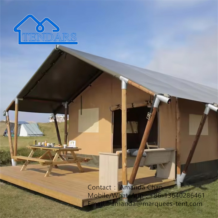 Professional Supplier Large Waterproof Luxury Camping Resort Hotel Safari Tent