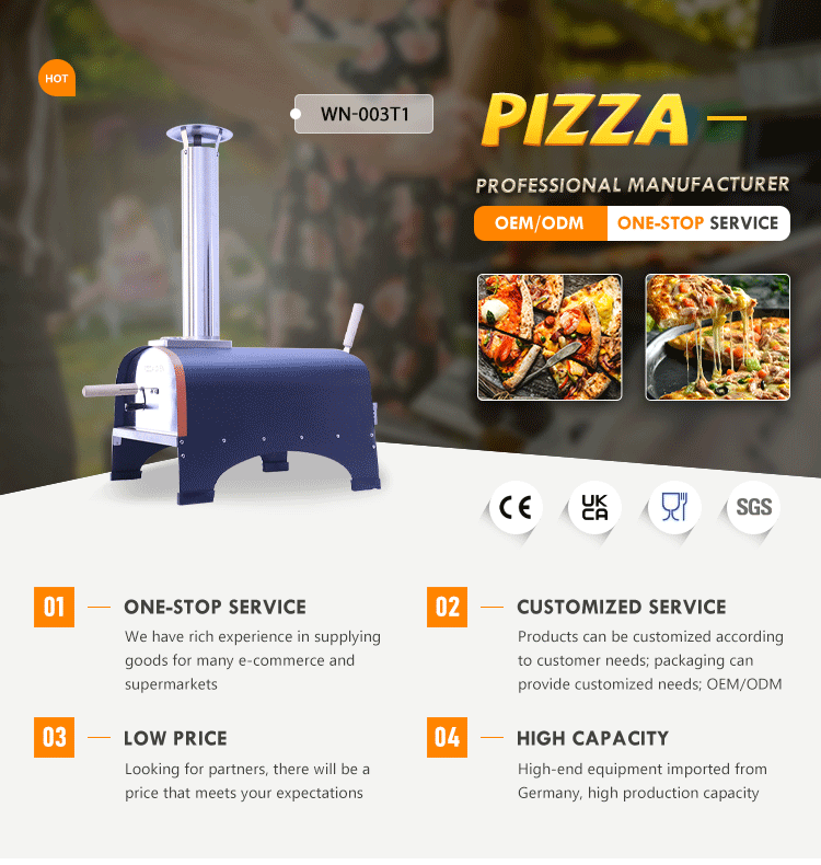 Multi Fuel Portable Countertop Grill with Single Oven and Temprature Control Function