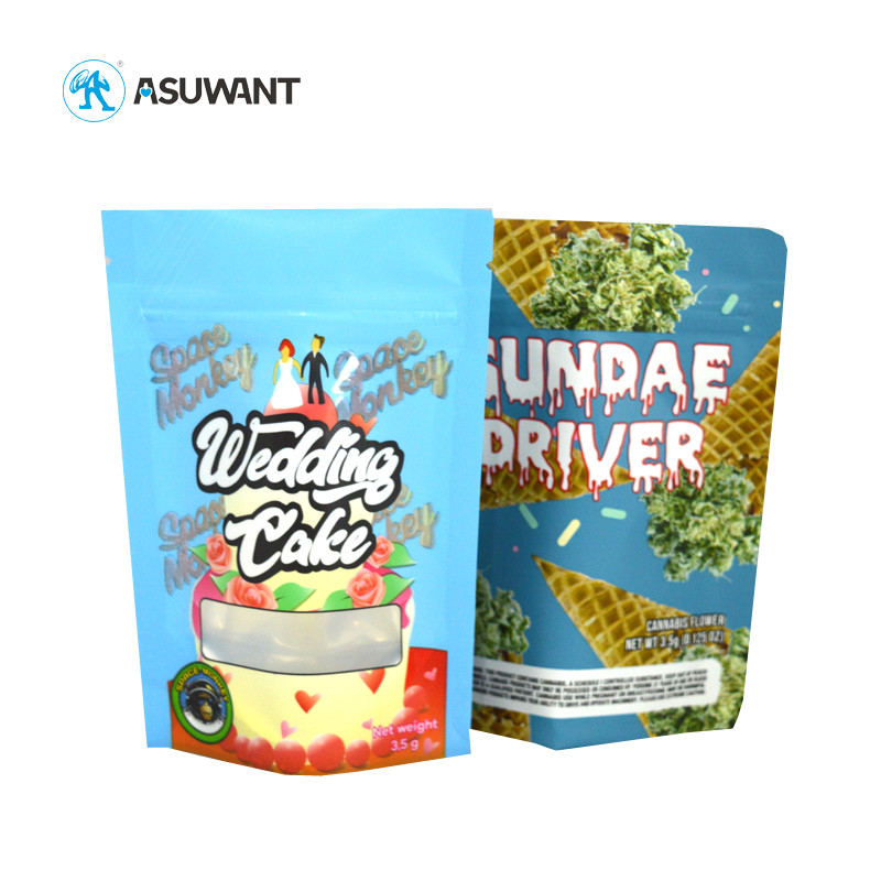 Individual Mylar Food Packaging Bags Sachet Mini Packet Small Weed Packing